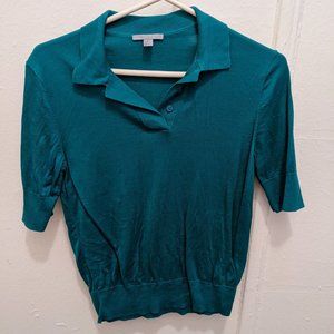 COS Turquoise collared shirt, XS